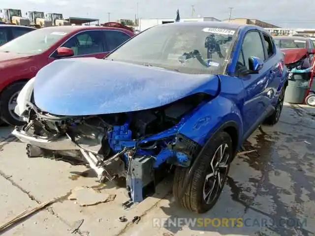 2 Photograph of a damaged car JTNKHMBX8K1036630 TOYOTA C-HR XLE 2019