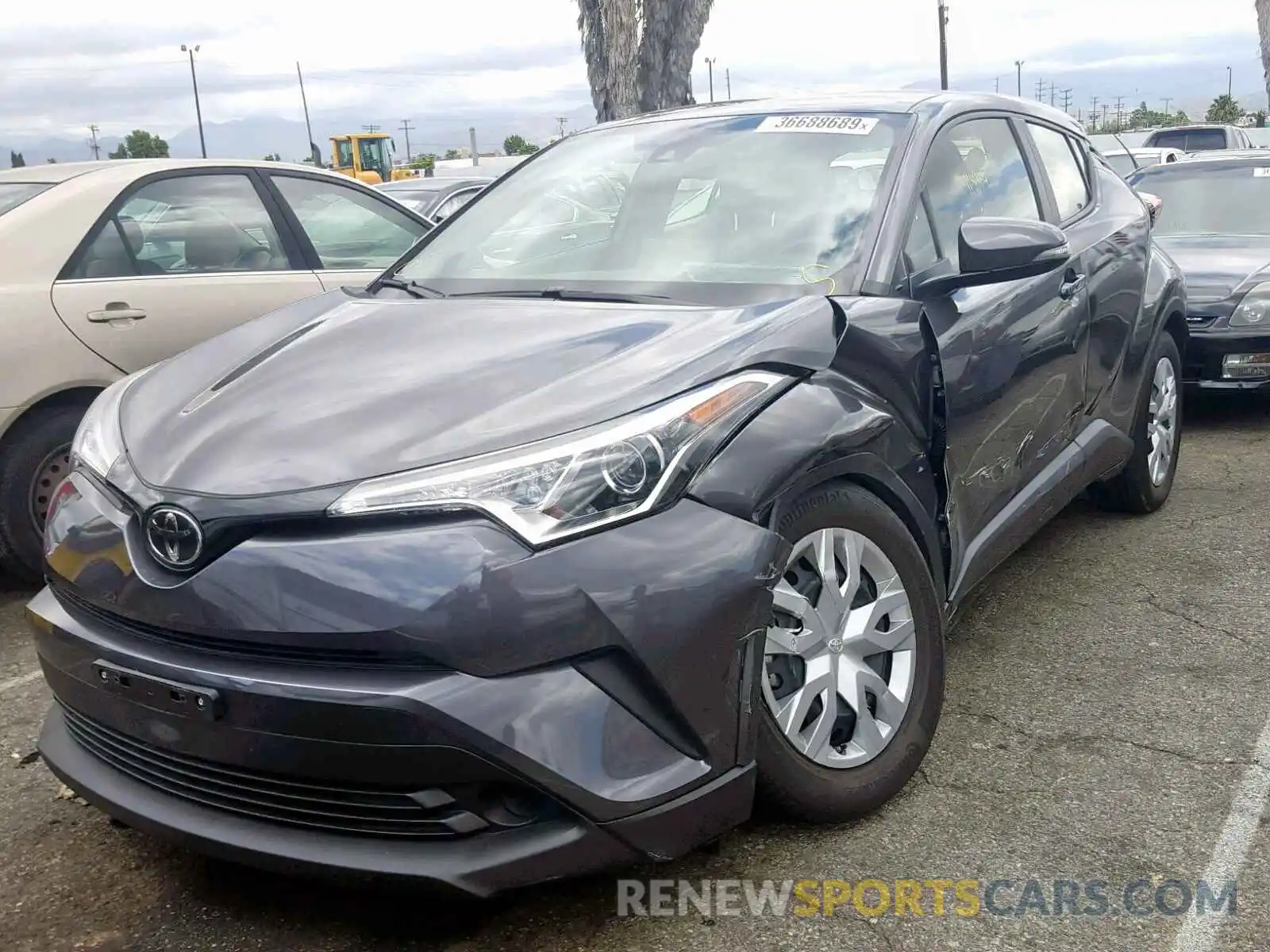 2 Photograph of a damaged car JTNKHMBX9K1022784 TOYOTA C-HR XLE 2019