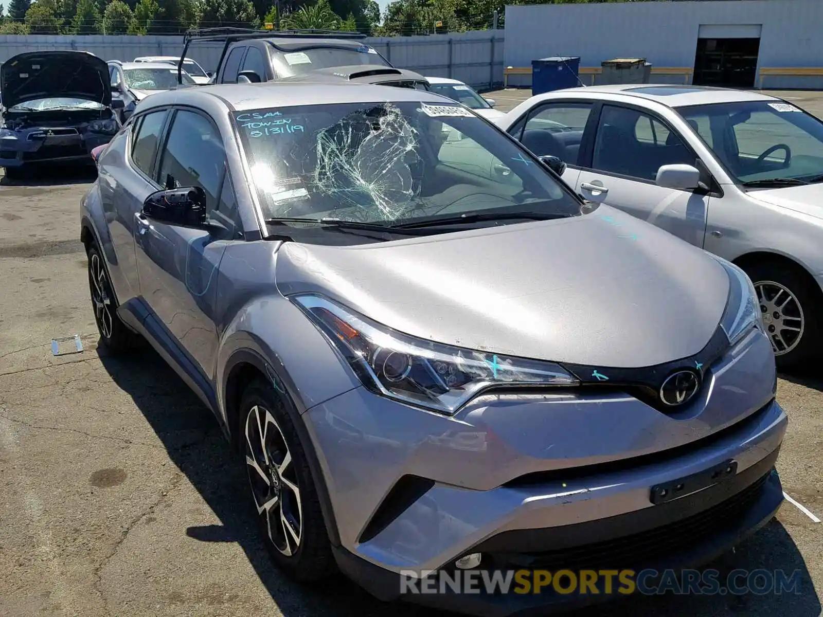 1 Photograph of a damaged car JTNKHMBX9K1026804 TOYOTA C-HR XLE 2019