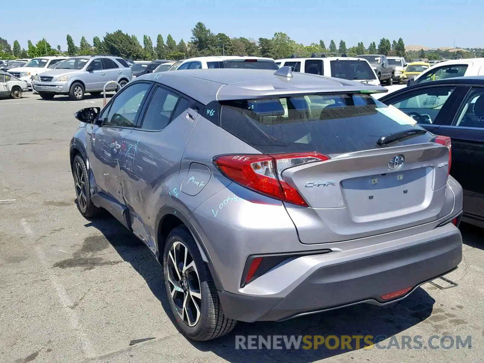 3 Photograph of a damaged car JTNKHMBX9K1026804 TOYOTA C-HR XLE 2019