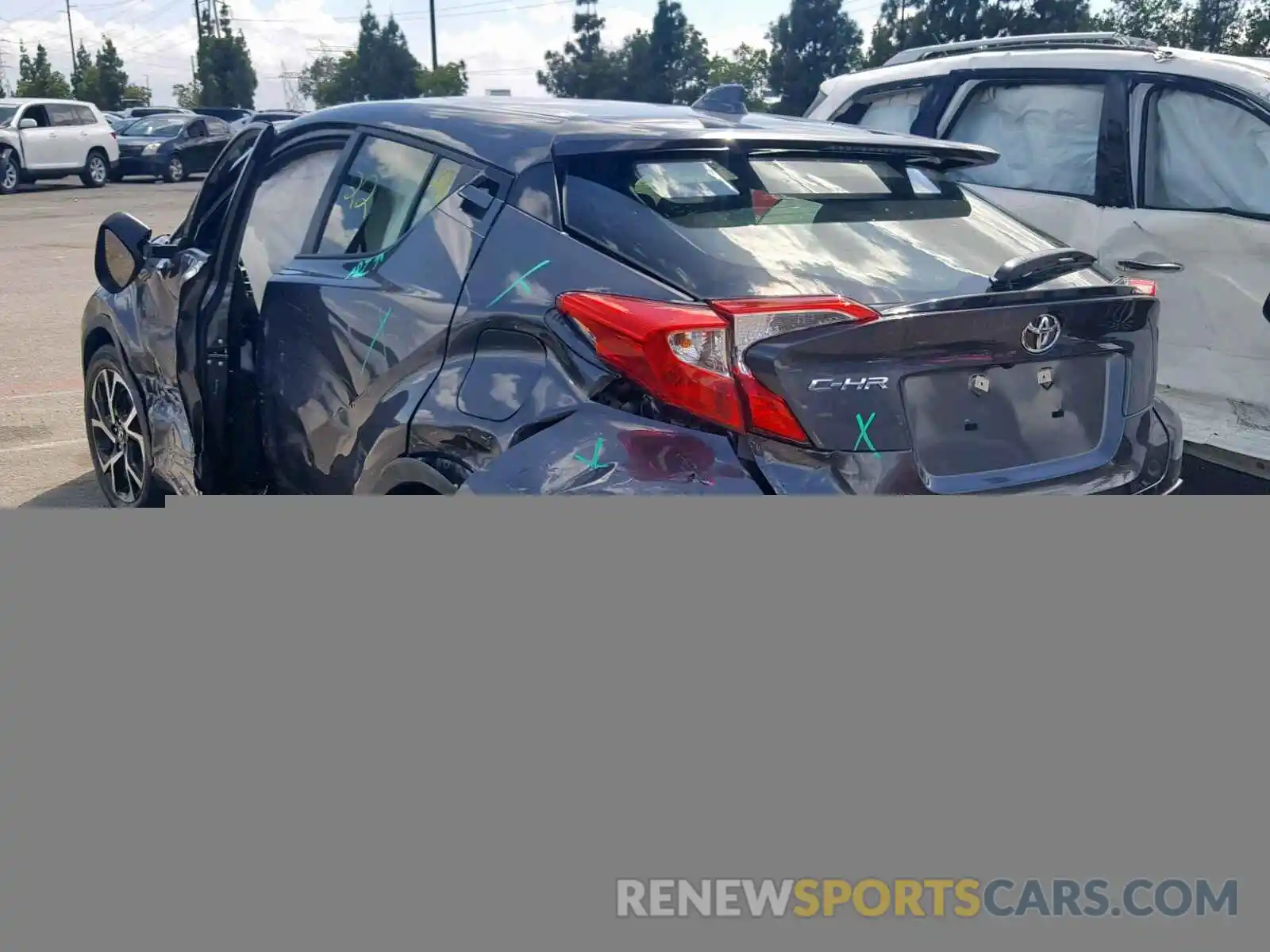 3 Photograph of a damaged car JTNKHMBX9K1037656 TOYOTA C-HR XLE 2019