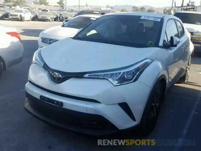 2 Photograph of a damaged car JTNKHMBX9K1045417 TOYOTA C-HR XLE 2019