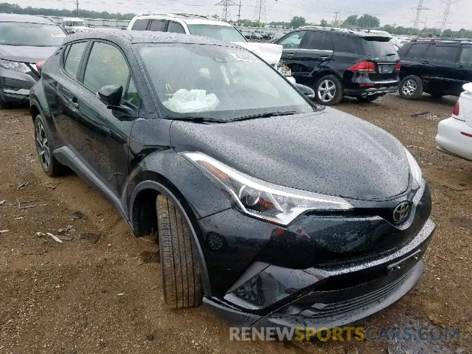 1 Photograph of a damaged car JTNKHMBXXK1027315 TOYOTA C-HR XLE 2019