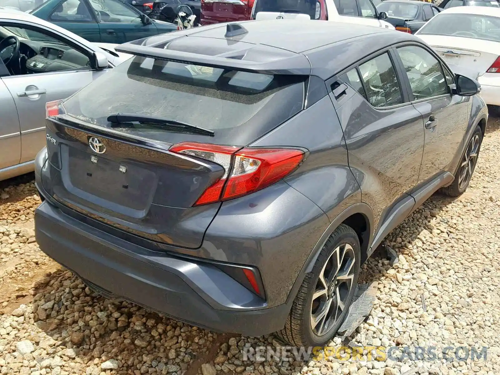 4 Фотография поврежденного автомобиля JTNKHMBXXK1033258 TOYOTA C-HR XLE 2019