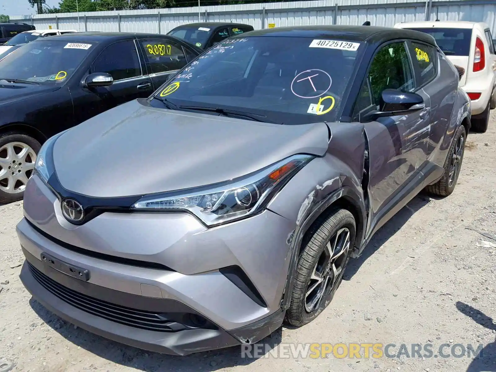 2 Фотография поврежденного автомобиля NMTKHMBX1KR077252 TOYOTA C-HR XLE 2019