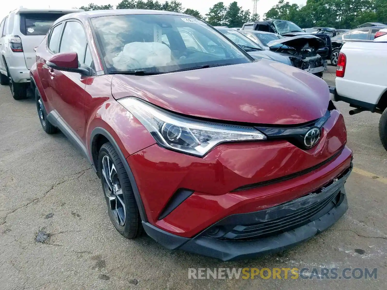 1 Photograph of a damaged car NMTKHMBX6KR075920 TOYOTA C-HR XLE 2019