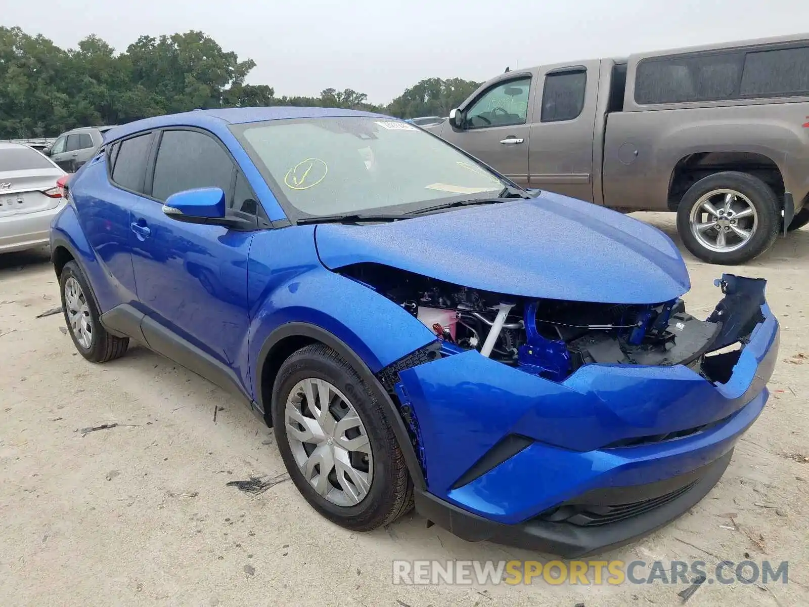 1 Photograph of a damaged car NMTKHMBX7KR098686 TOYOTA C-HR XLE 2019