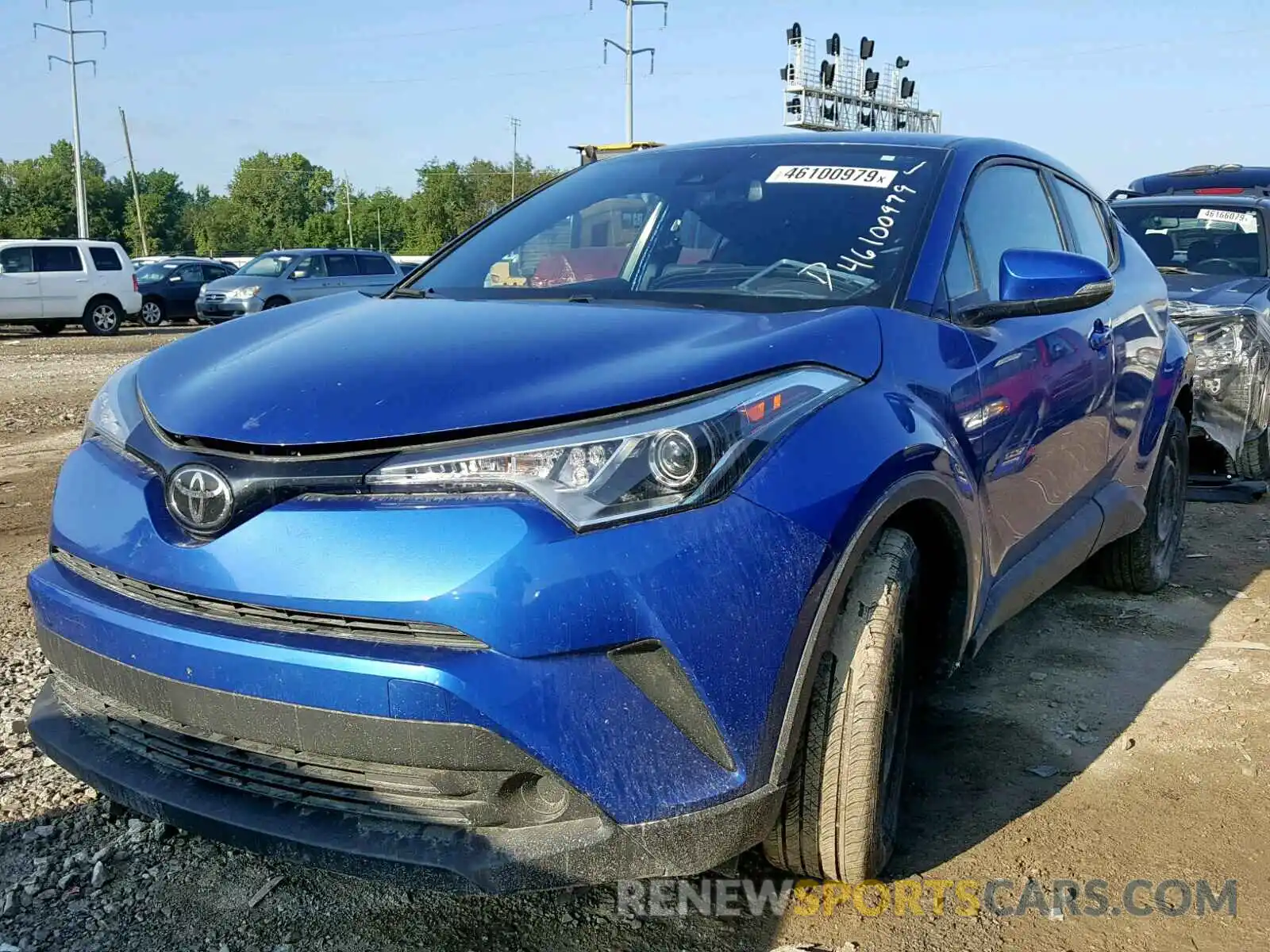 2 Фотография поврежденного автомобиля NMTKHMBX8KR082528 TOYOTA C-HR XLE 2019