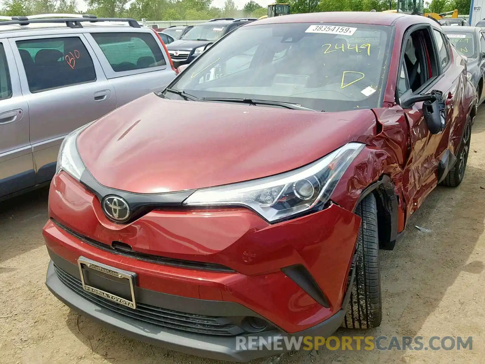 2 Photograph of a damaged car NMTKHMBXXKR084040 TOYOTA C-HR XLE 2019