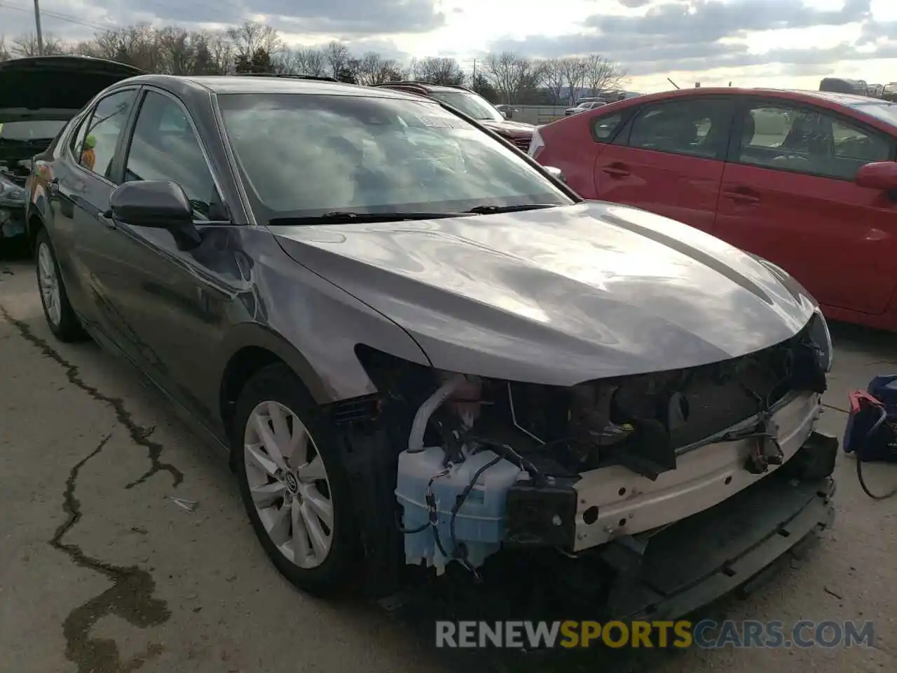 1 Photograph of a damaged car 4T1B11HK0KU168536 TOYOTA CAMRY 2019