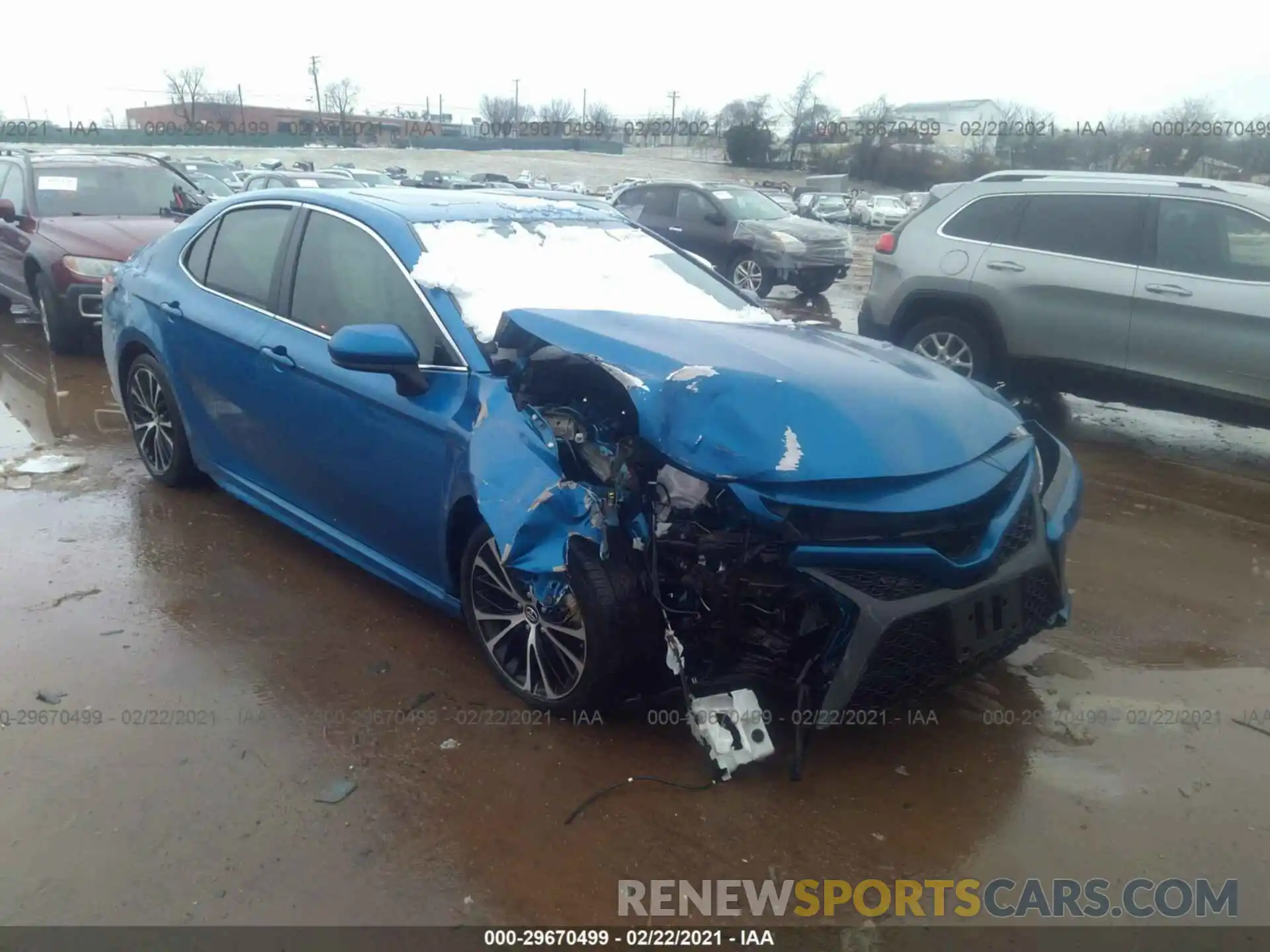 1 Photograph of a damaged car 4T1B11HK0KU170545 TOYOTA CAMRY 2019