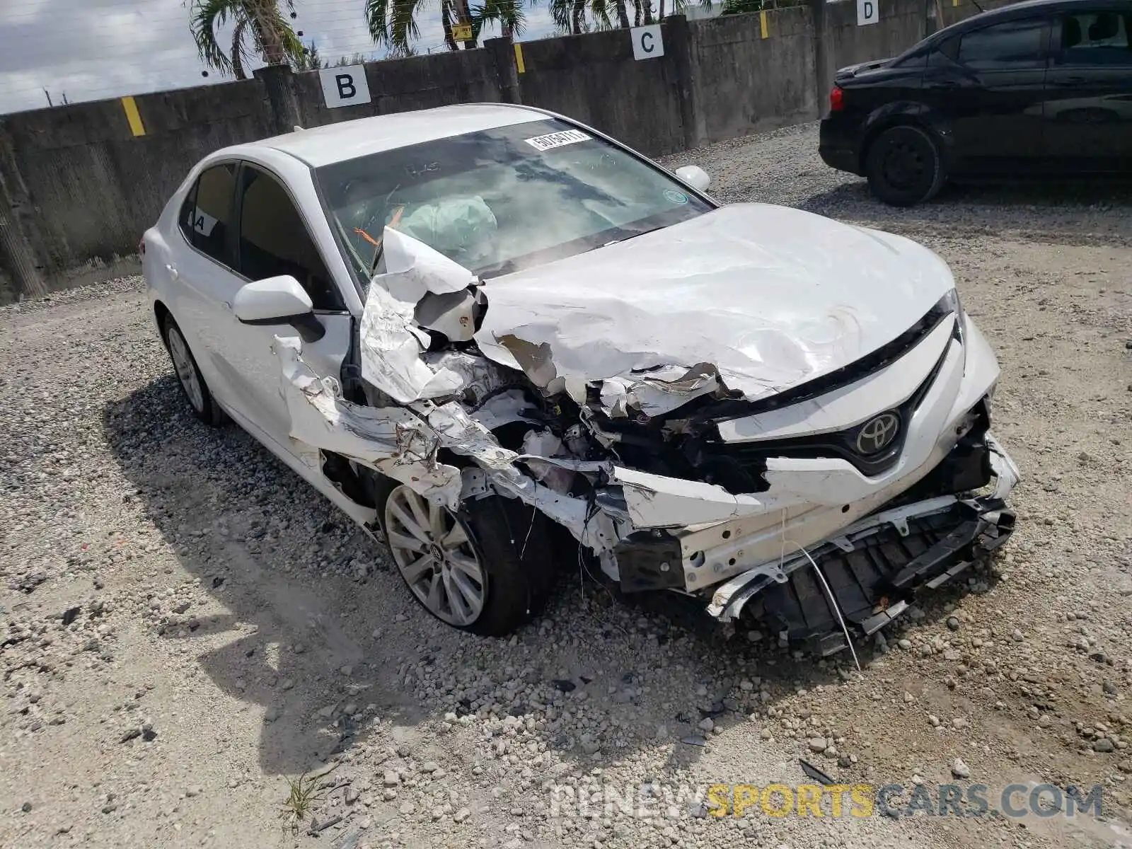 1 Photograph of a damaged car 4T1B11HK0KU172652 TOYOTA CAMRY 2019