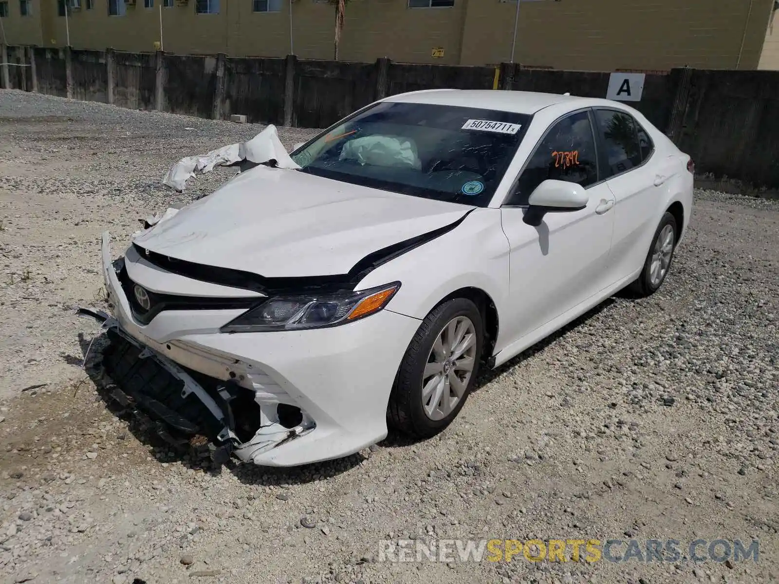 2 Photograph of a damaged car 4T1B11HK0KU172652 TOYOTA CAMRY 2019