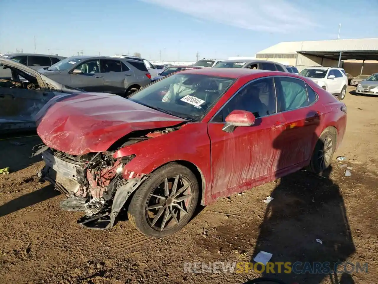 1 Photograph of a damaged car 4T1B11HK0KU173347 TOYOTA CAMRY 2019