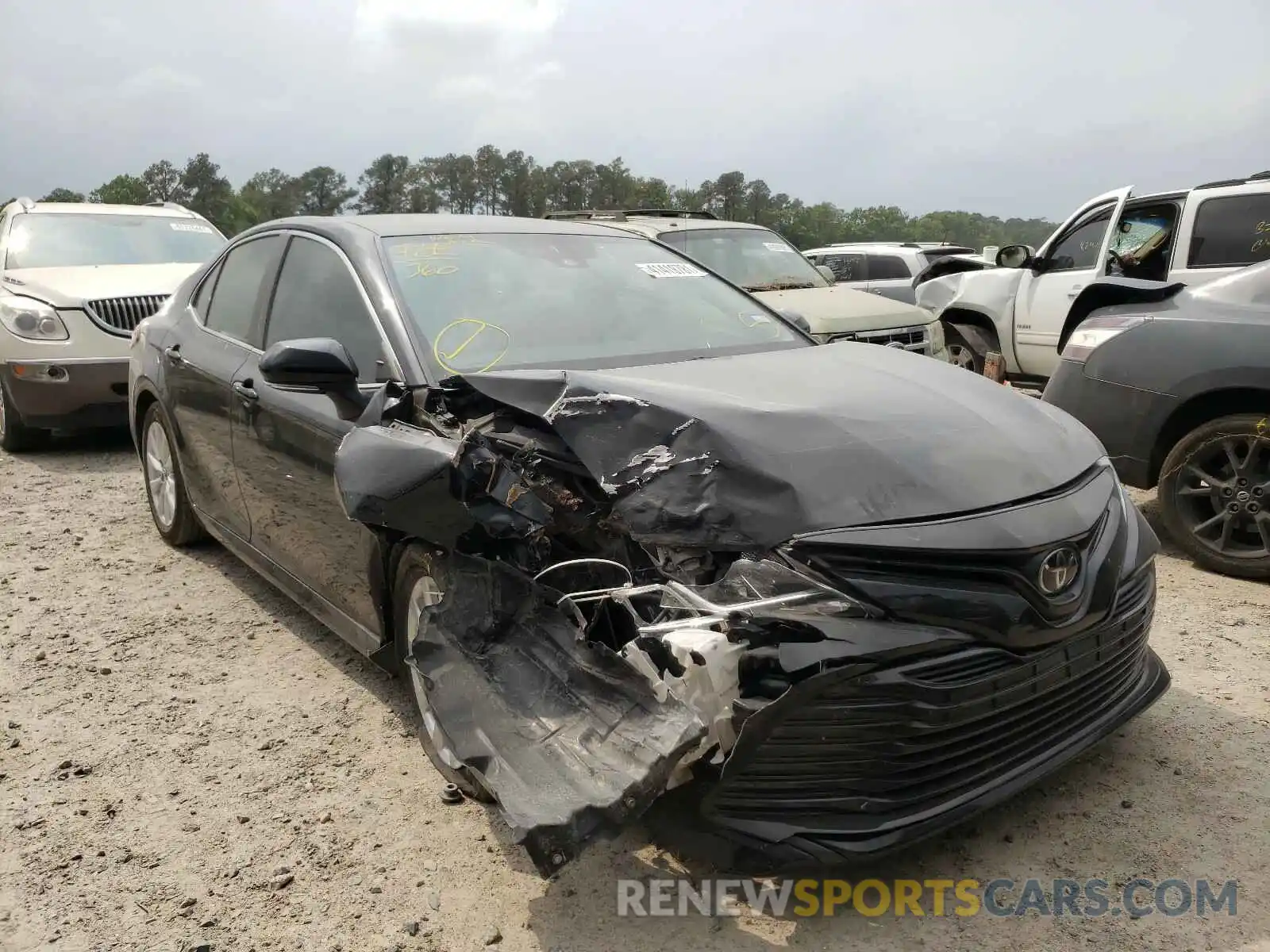 1 Photograph of a damaged car 4T1B11HK0KU176832 TOYOTA CAMRY 2019