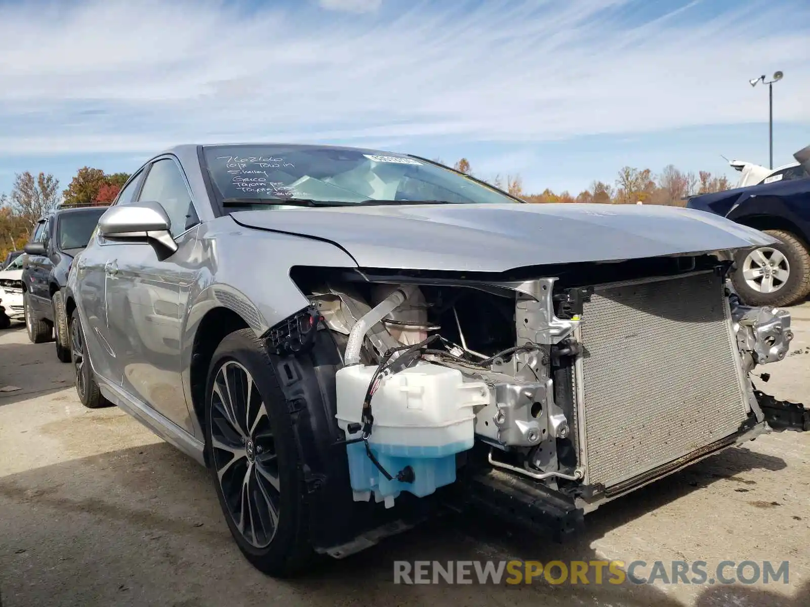 1 Photograph of a damaged car 4T1B11HK0KU181299 TOYOTA CAMRY 2019