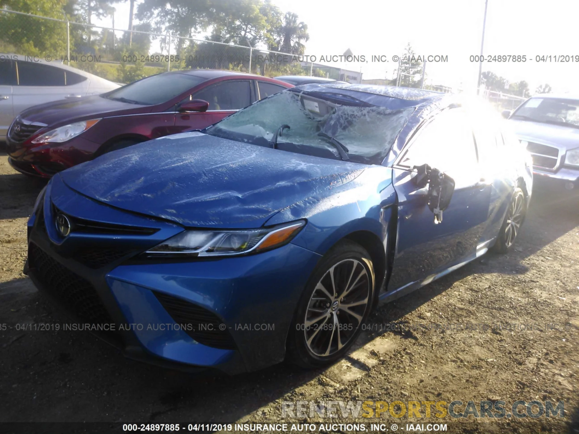 2 Photograph of a damaged car 4T1B11HK0KU184221 TOYOTA CAMRY 2019