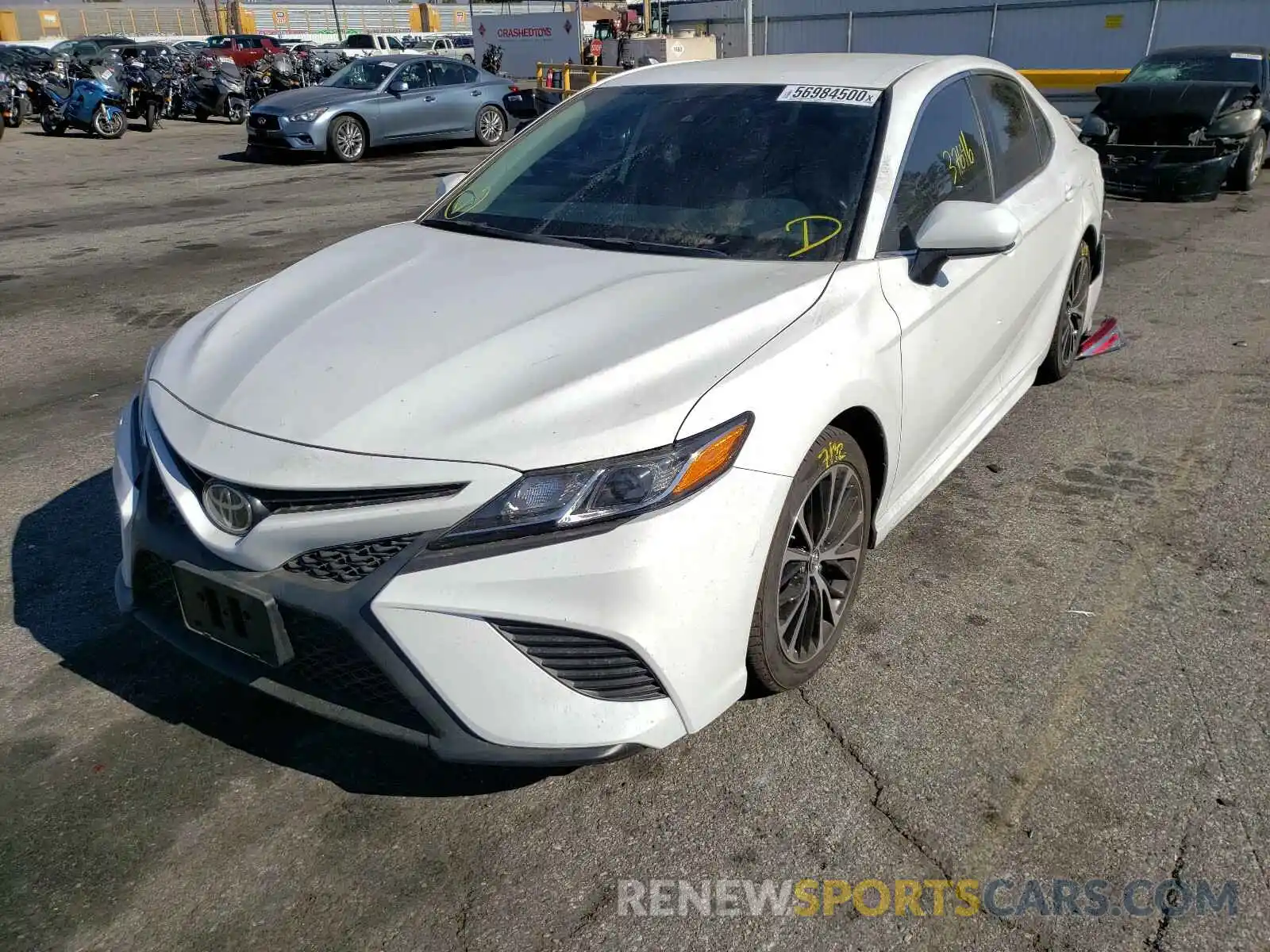 2 Photograph of a damaged car 4T1B11HK0KU186390 TOYOTA CAMRY 2019