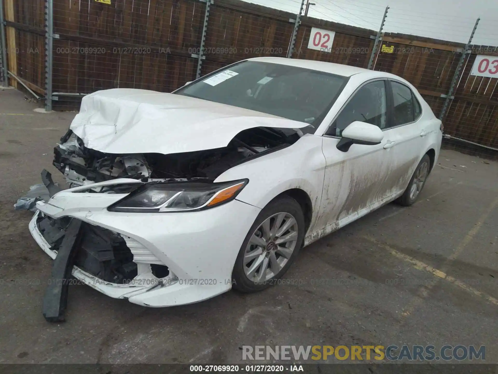 2 Photograph of a damaged car 4T1B11HK0KU191833 TOYOTA CAMRY 2019