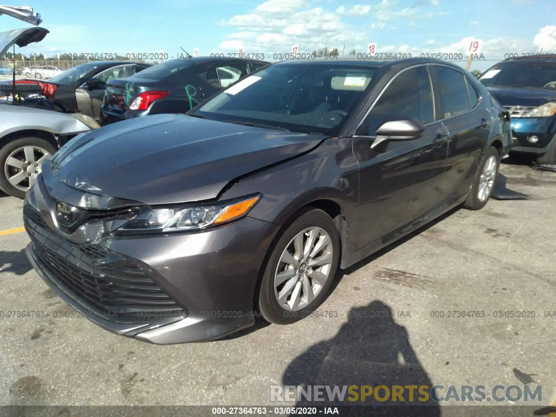 2 Photograph of a damaged car 4T1B11HK0KU192948 TOYOTA CAMRY 2019