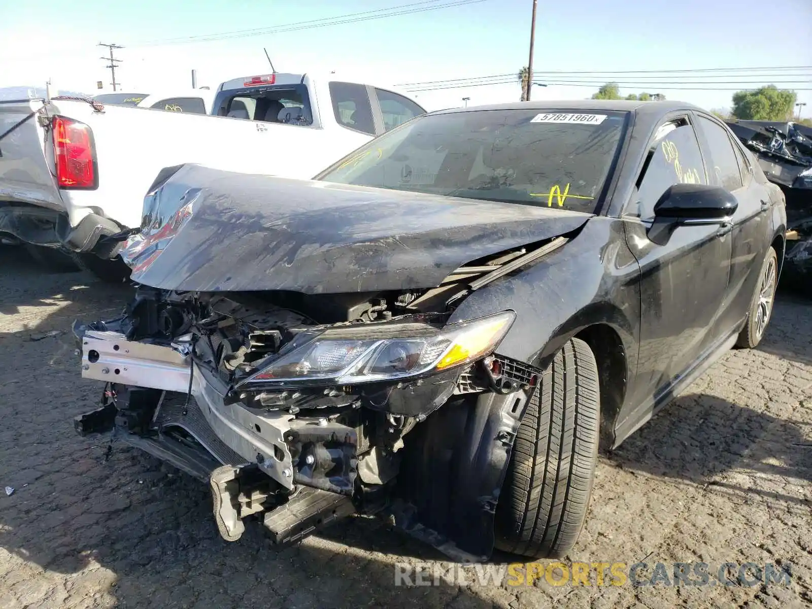 2 Photograph of a damaged car 4T1B11HK0KU196790 TOYOTA CAMRY 2019