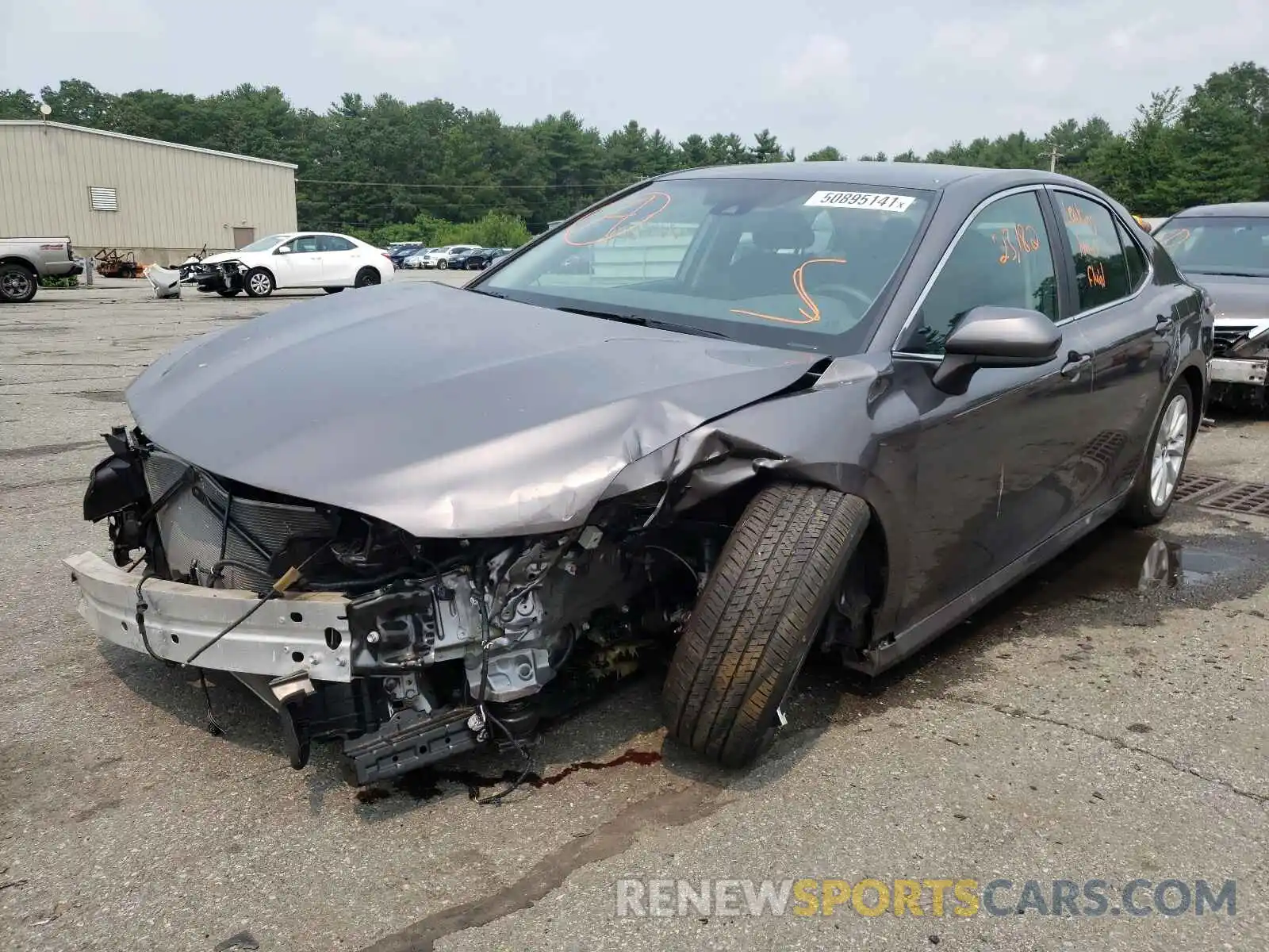 2 Photograph of a damaged car 4T1B11HK0KU196823 TOYOTA CAMRY 2019