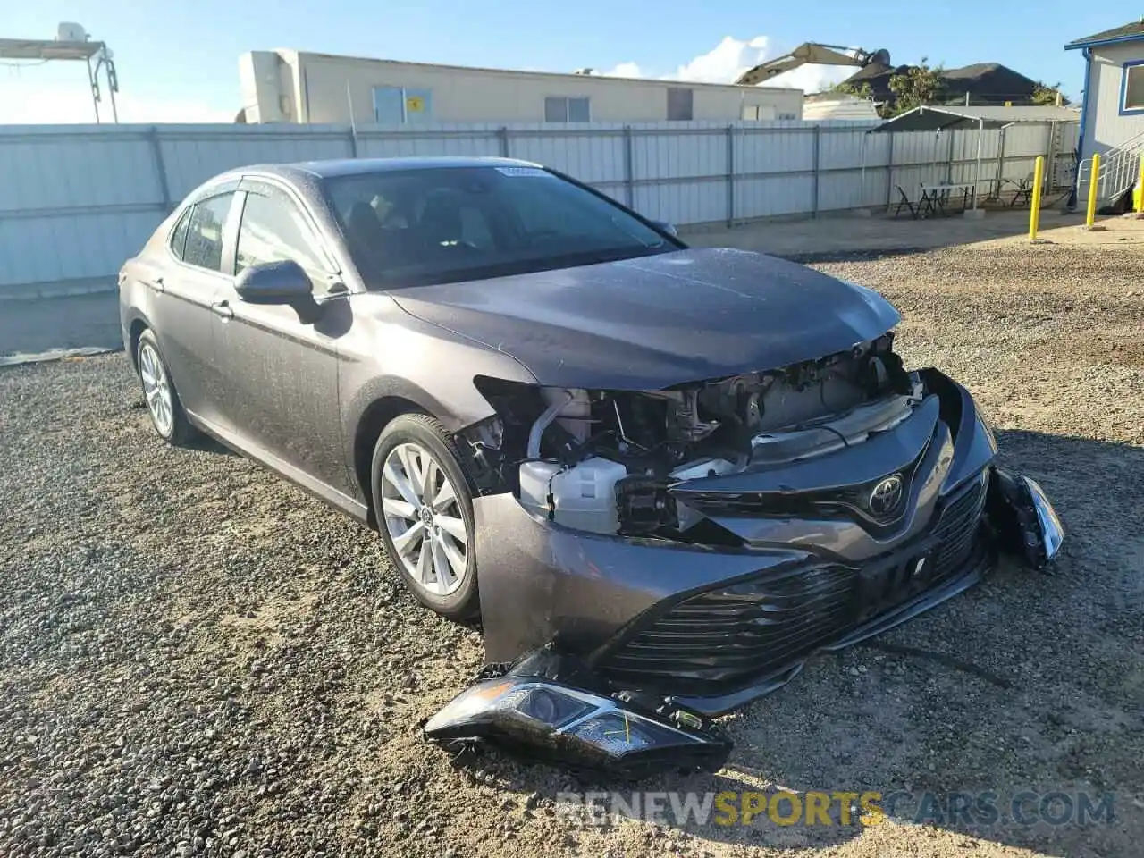 1 Photograph of a damaged car 4T1B11HK0KU198555 TOYOTA CAMRY 2019