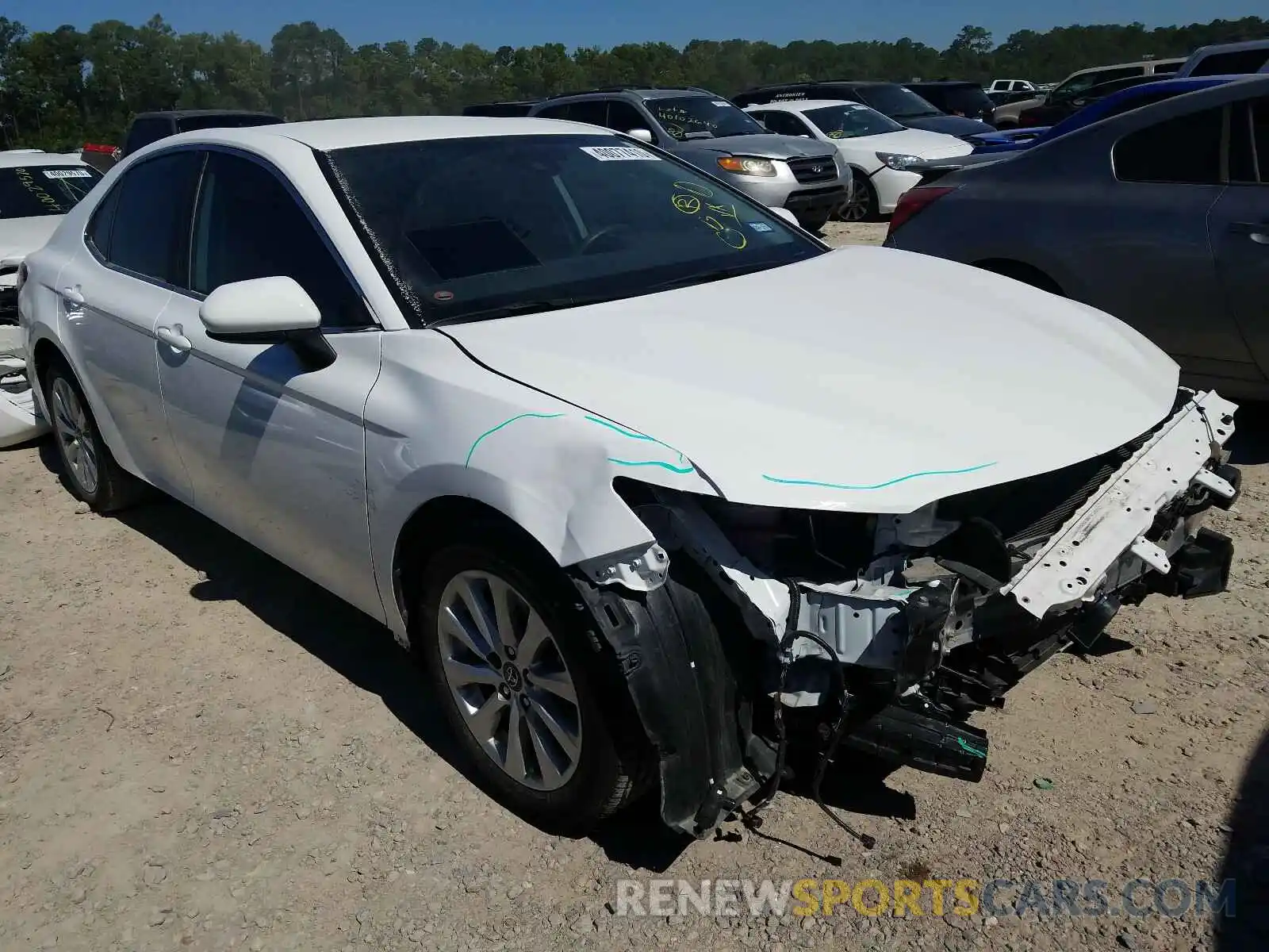 1 Photograph of a damaged car 4T1B11HK0KU207500 TOYOTA CAMRY 2019