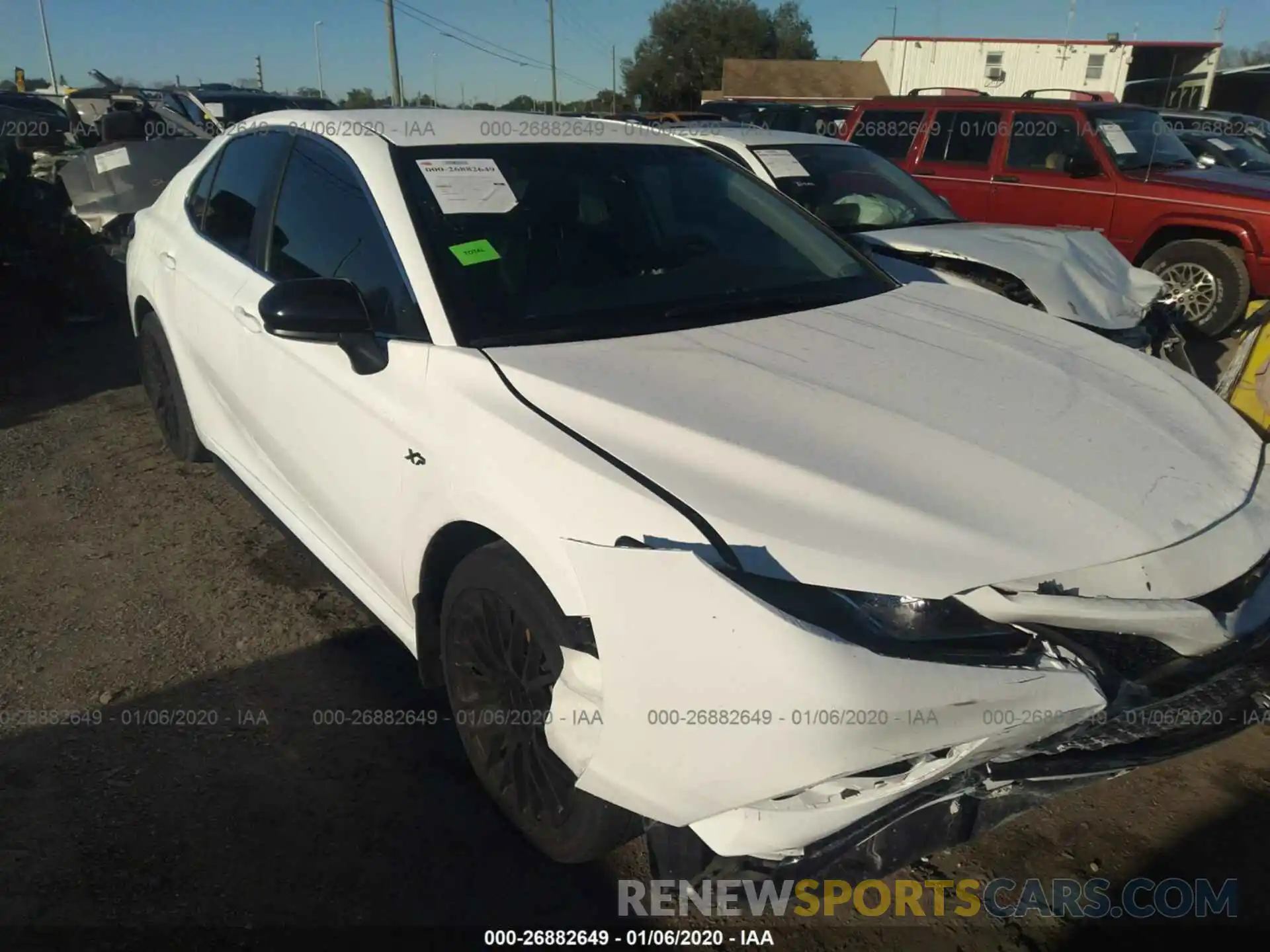 1 Photograph of a damaged car 4T1B11HK0KU208856 TOYOTA CAMRY 2019