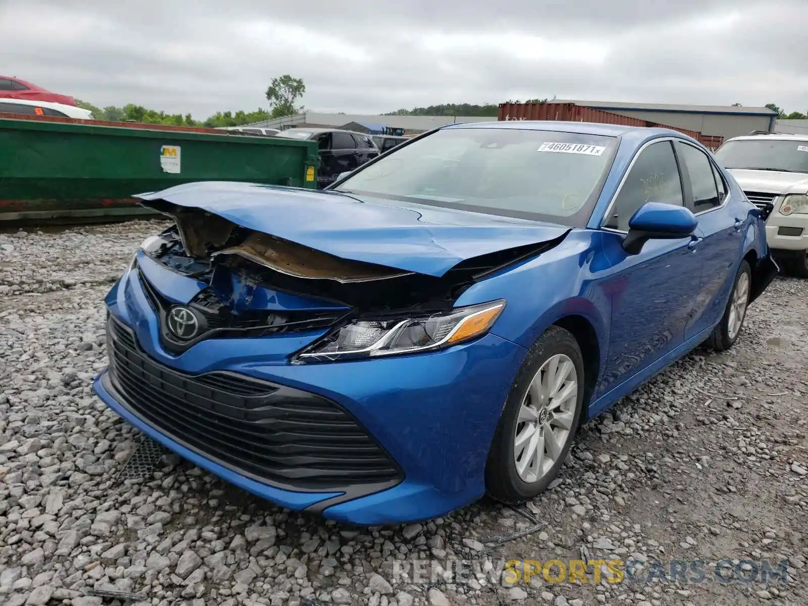 2 Photograph of a damaged car 4T1B11HK0KU209599 TOYOTA CAMRY 2019