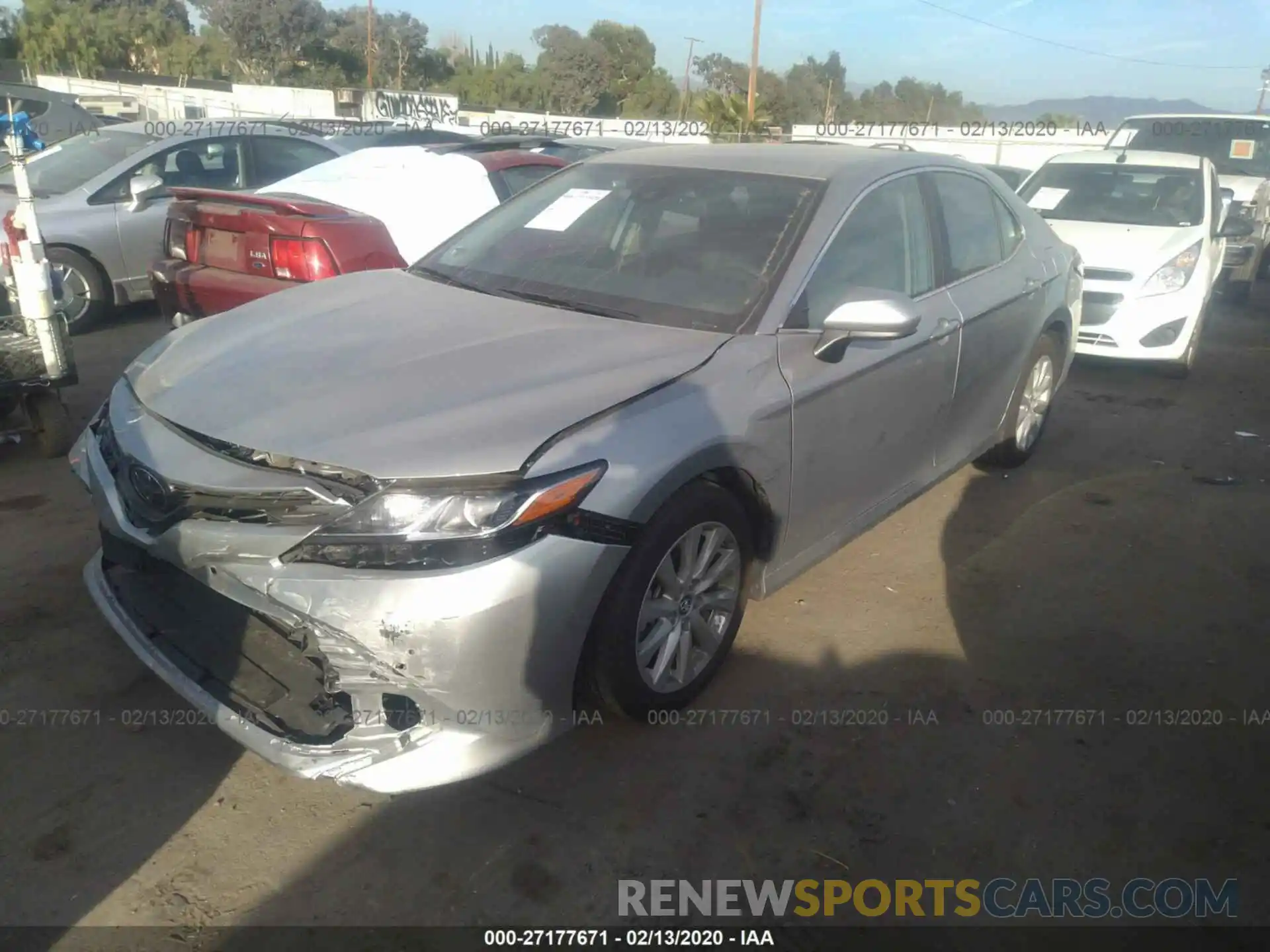 2 Photograph of a damaged car 4T1B11HK0KU210445 TOYOTA CAMRY 2019