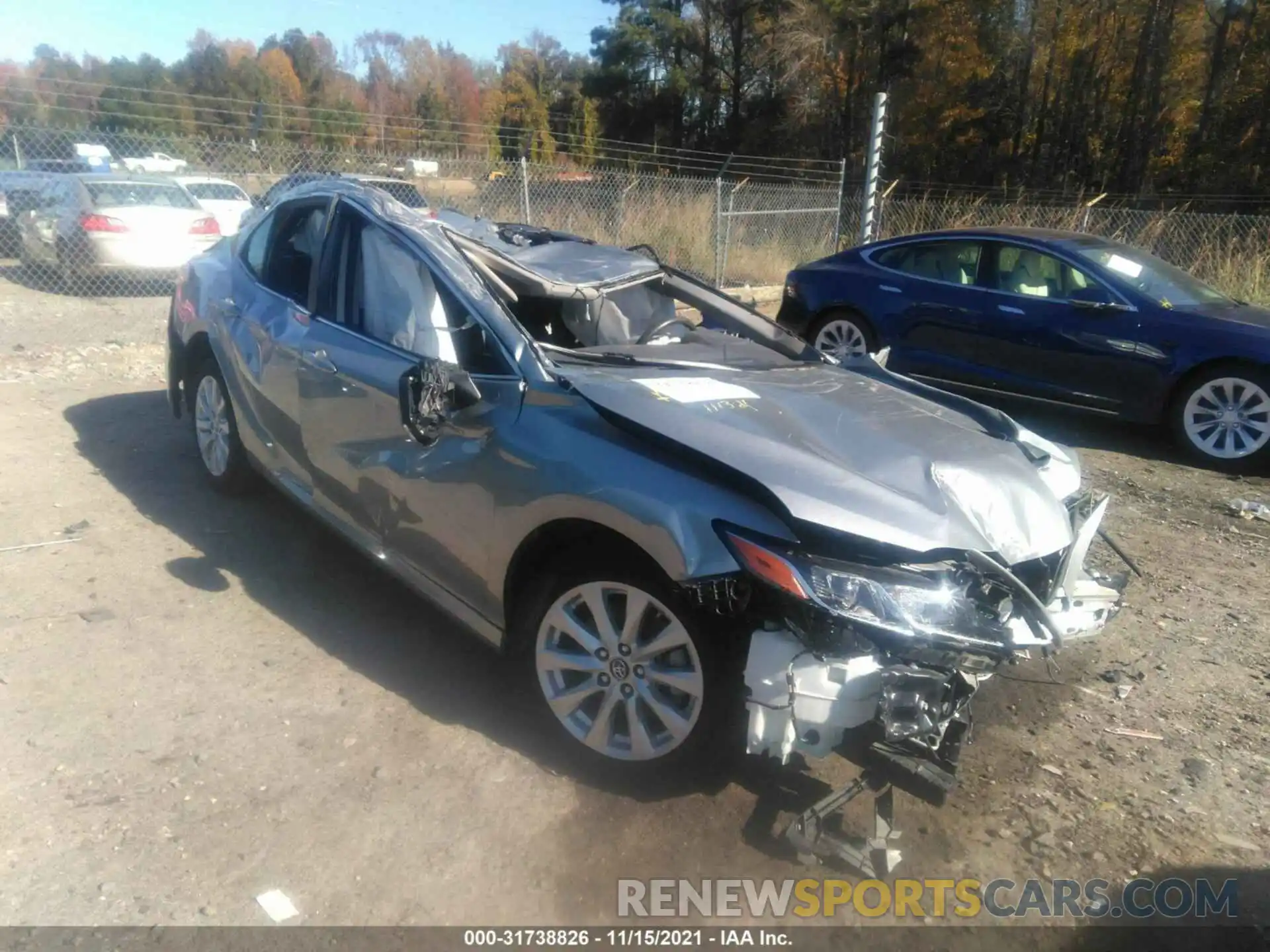 1 Photograph of a damaged car 4T1B11HK0KU213748 TOYOTA CAMRY 2019