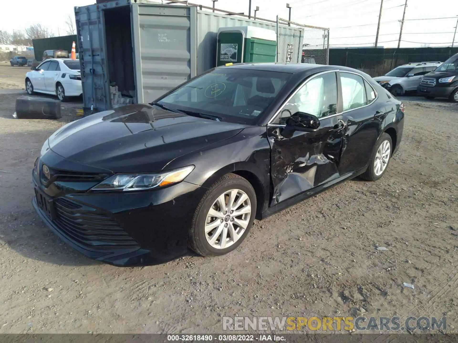 2 Photograph of a damaged car 4T1B11HK0KU220571 TOYOTA CAMRY 2019