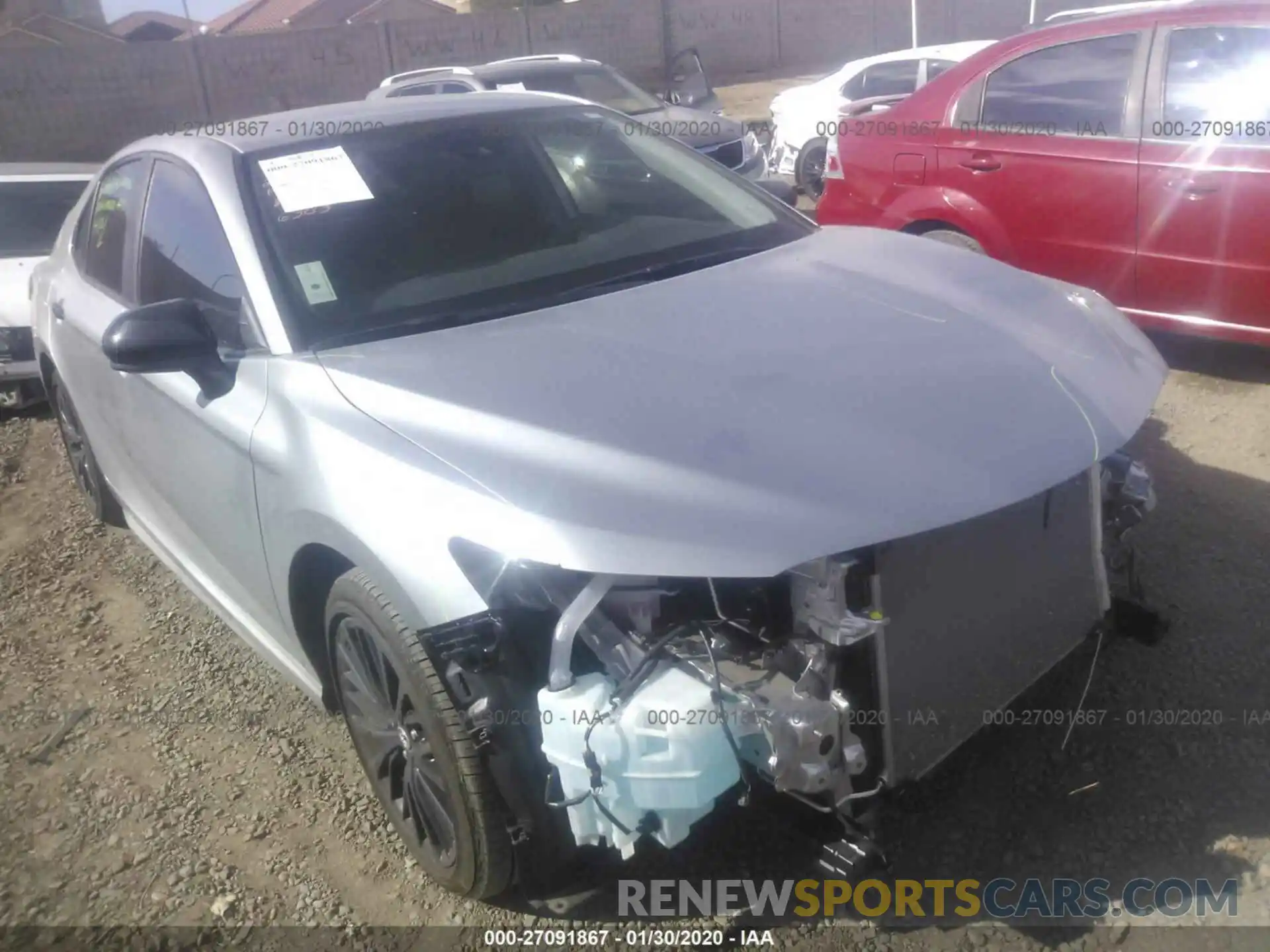 1 Photograph of a damaged car 4T1B11HK0KU236303 TOYOTA CAMRY 2019