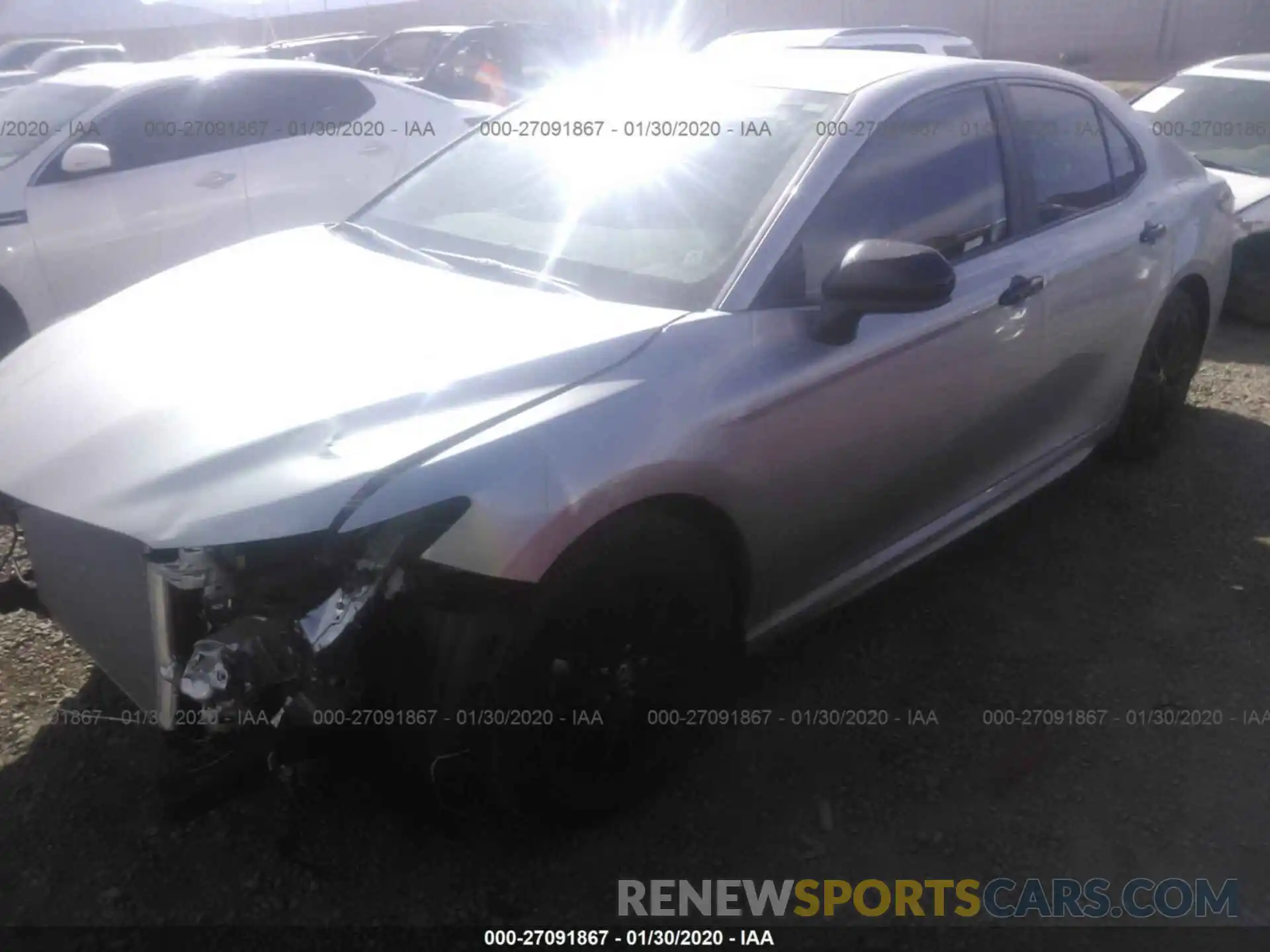 2 Photograph of a damaged car 4T1B11HK0KU236303 TOYOTA CAMRY 2019