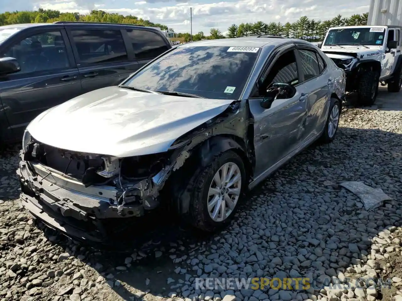 2 Photograph of a damaged car 4T1B11HK0KU237483 TOYOTA CAMRY 2019