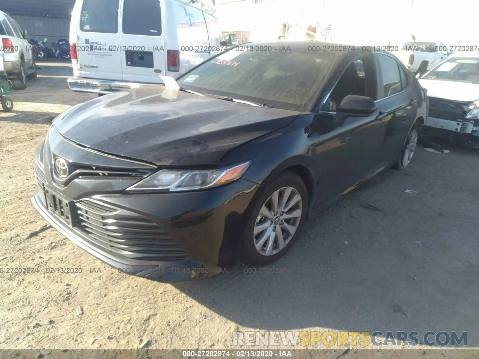 2 Photograph of a damaged car 4T1B11HK0KU241257 TOYOTA CAMRY 2019