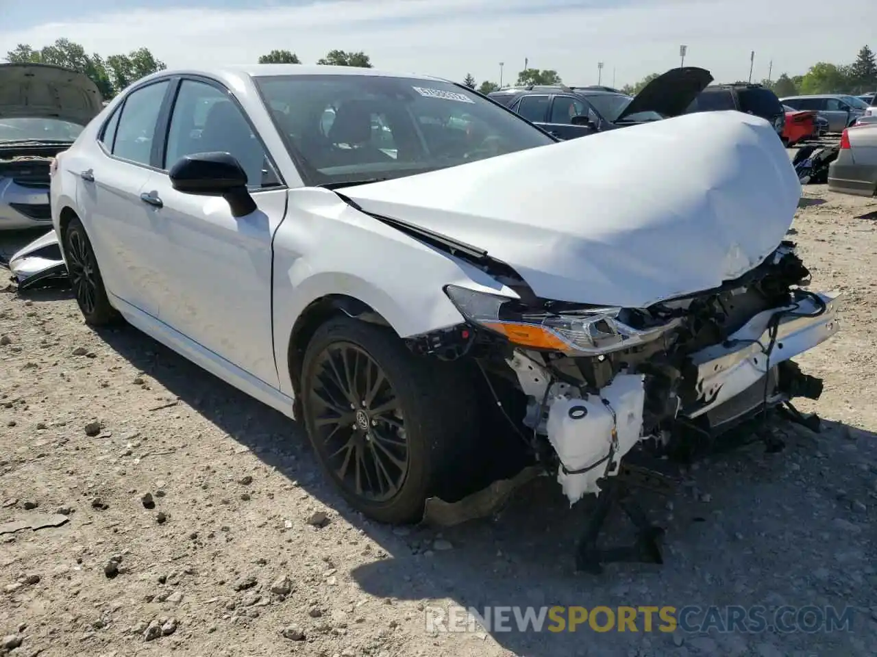 1 Photograph of a damaged car 4T1B11HK0KU243557 TOYOTA CAMRY 2019