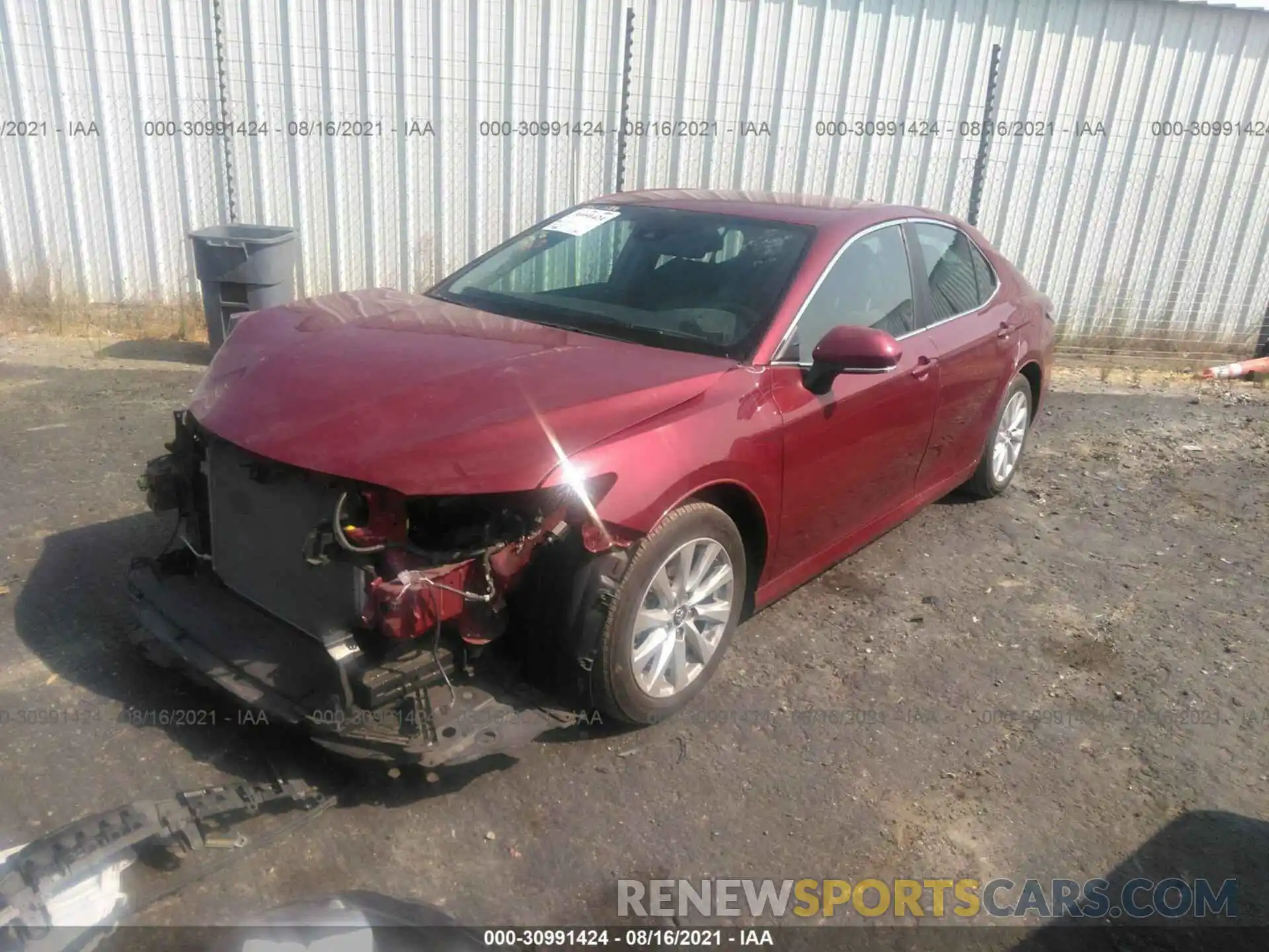 2 Photograph of a damaged car 4T1B11HK0KU246104 TOYOTA CAMRY 2019