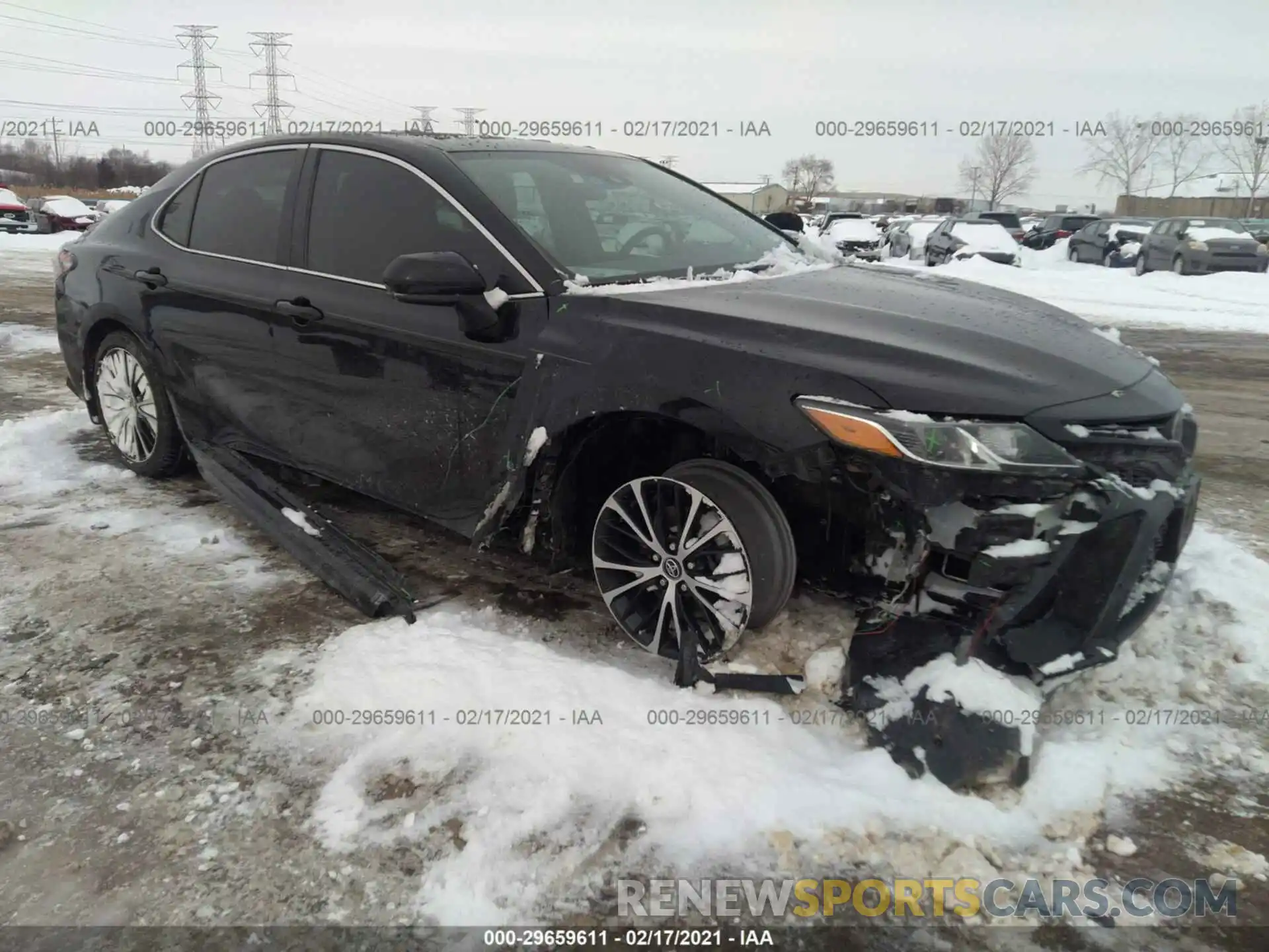 1 Photograph of a damaged car 4T1B11HK0KU248306 TOYOTA CAMRY 2019