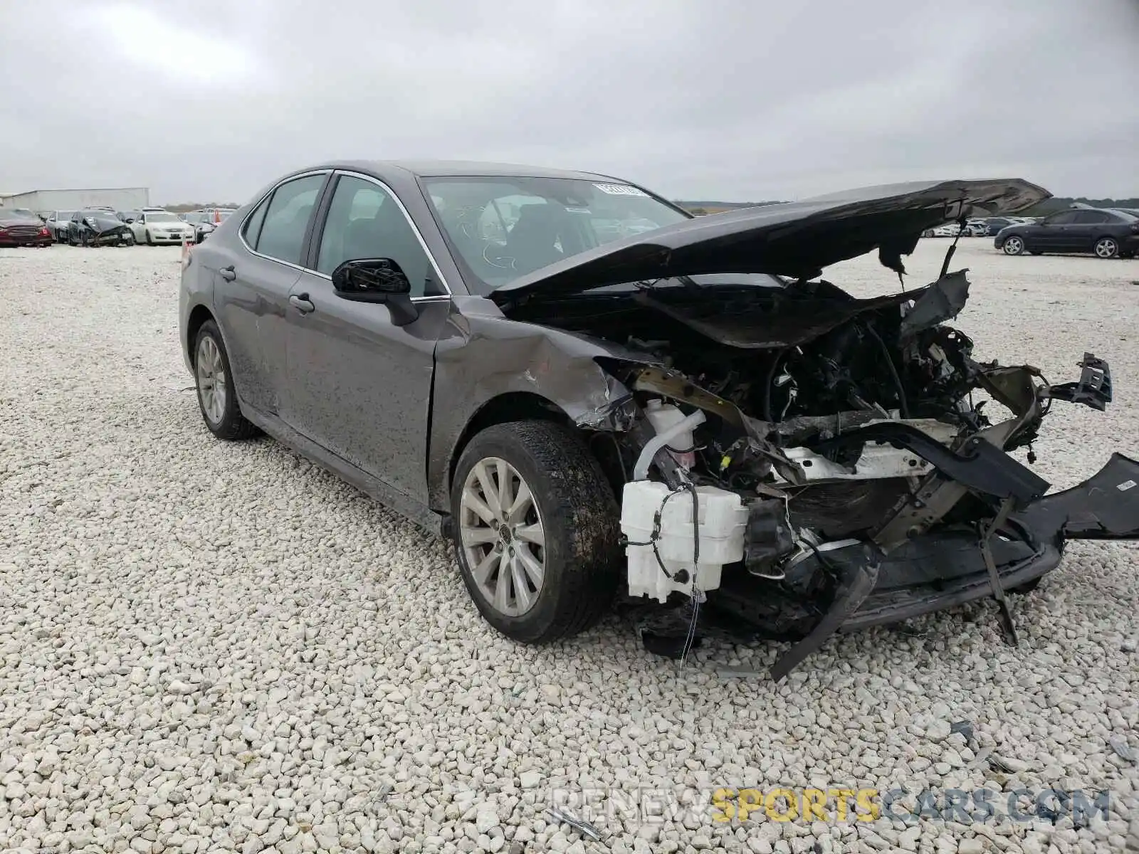 1 Photograph of a damaged car 4T1B11HK0KU256504 TOYOTA CAMRY 2019