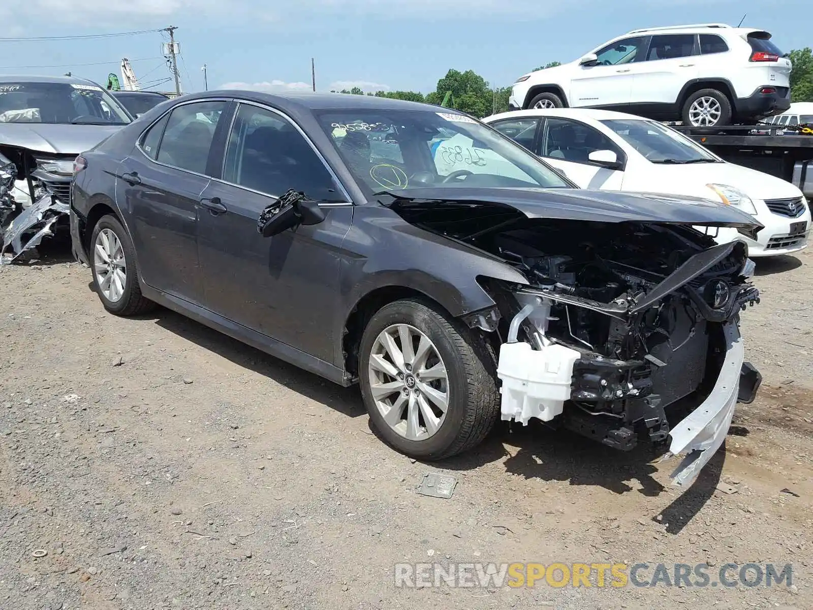 1 Photograph of a damaged car 4T1B11HK0KU256776 TOYOTA CAMRY 2019