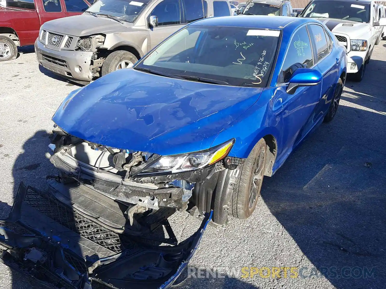 2 Photograph of a damaged car 4T1B11HK0KU257698 TOYOTA CAMRY 2019