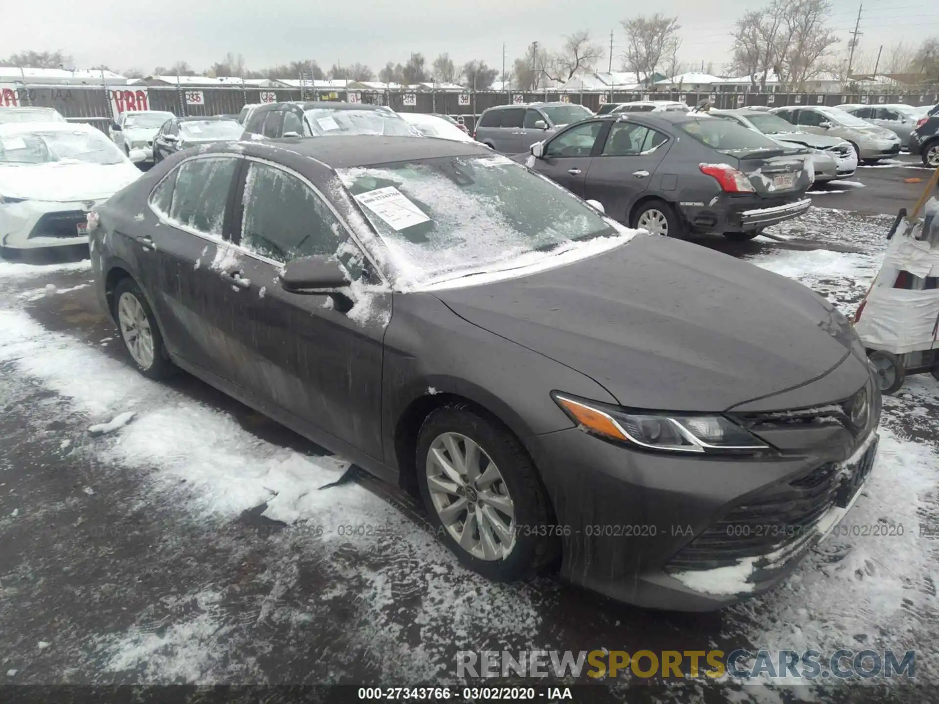 1 Photograph of a damaged car 4T1B11HK0KU257796 TOYOTA CAMRY 2019