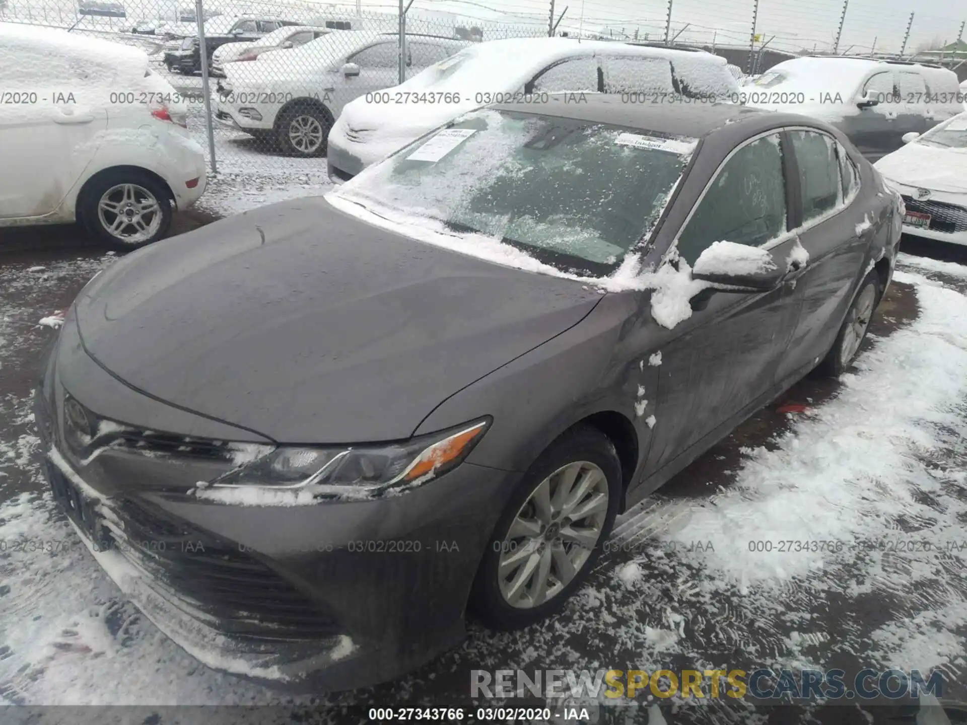 2 Photograph of a damaged car 4T1B11HK0KU257796 TOYOTA CAMRY 2019