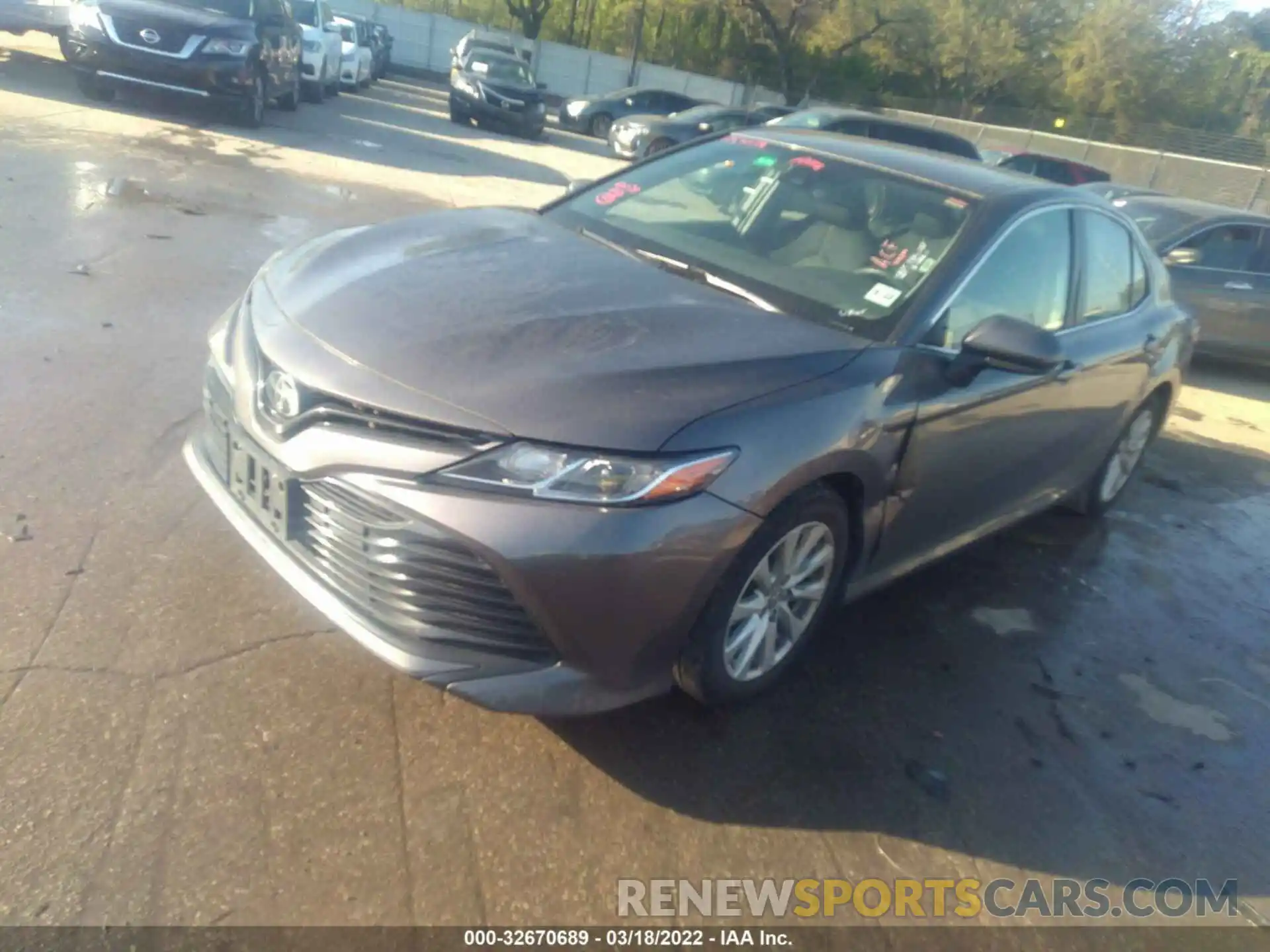 2 Photograph of a damaged car 4T1B11HK0KU258866 TOYOTA CAMRY 2019