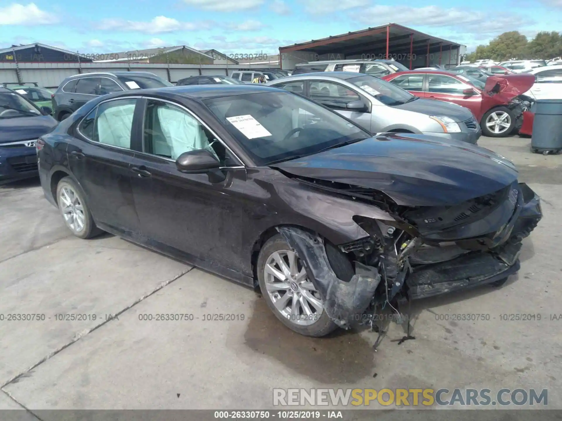 1 Photograph of a damaged car 4T1B11HK0KU260116 TOYOTA CAMRY 2019