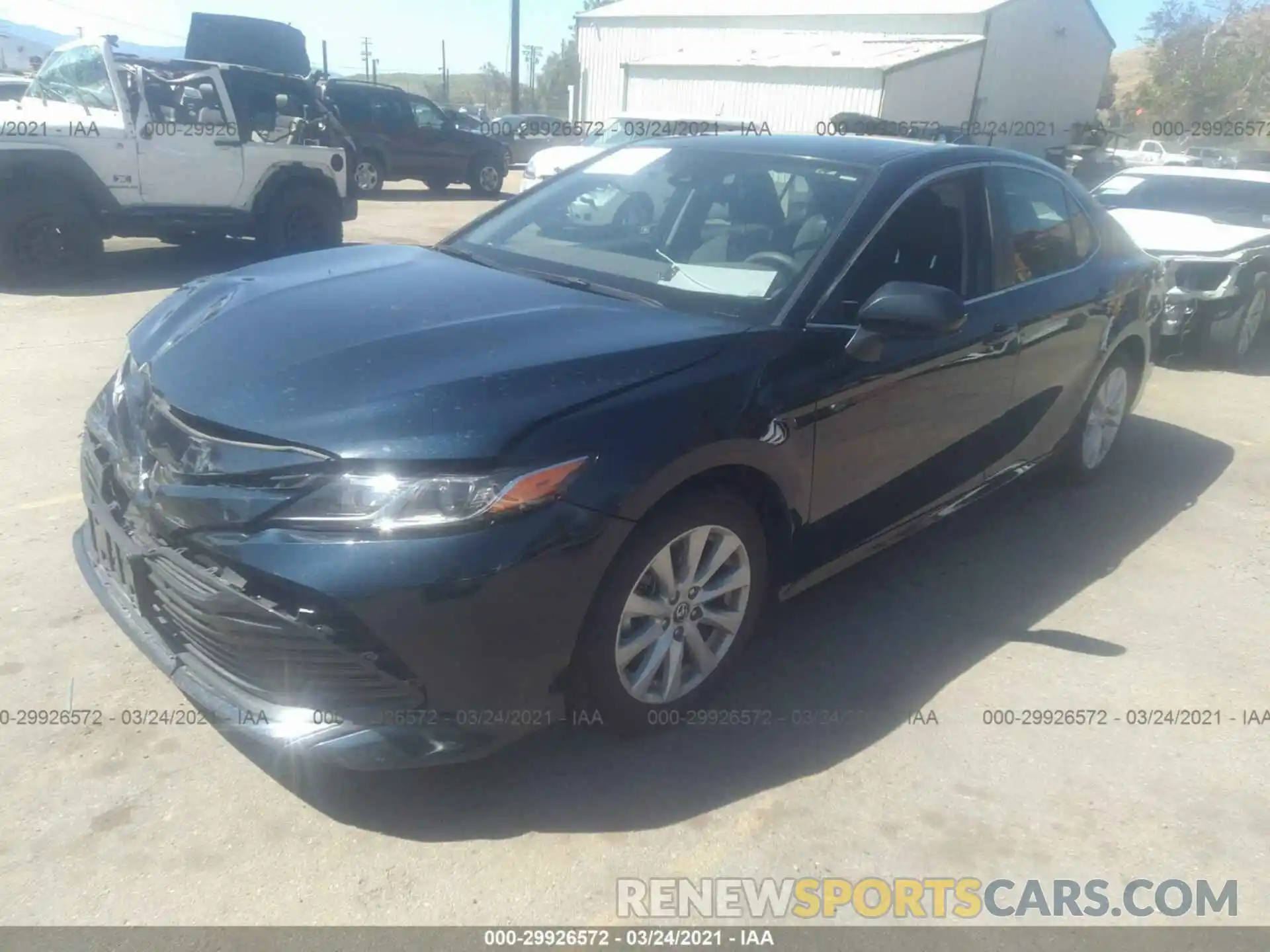 2 Photograph of a damaged car 4T1B11HK0KU263050 TOYOTA CAMRY 2019