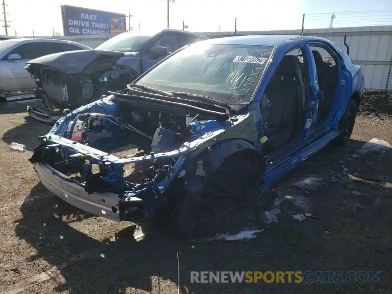 2 Photograph of a damaged car 4T1B11HK0KU264909 TOYOTA CAMRY 2019