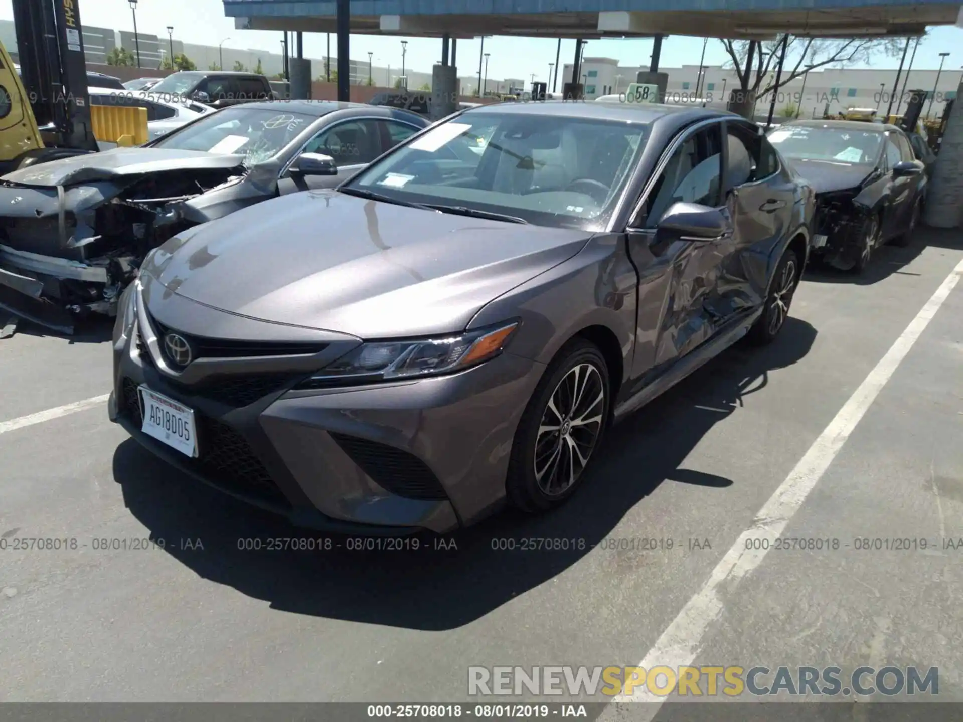 2 Photograph of a damaged car 4T1B11HK0KU265154 TOYOTA CAMRY 2019